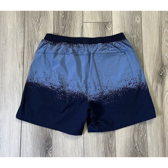 Fabletics “The Swim Trunk” 5” Inseam Elemental Blue Spraydient Mens Size Small - Picture 5 of 8